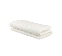 FULI Colchón de futón japonés, cama plegable y portátil, almohadilla de dormir enrollable, Shikibuton, fabricado en Japón (blanco, matrimonial)