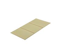 FULI Colchón tatami japonés, alfombra tatami, alfombrilla Igusa (hierba japonesa) se pliega en tres, fabricado en Japón (natural, individual)