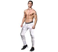 Fulidngzg Mallas Deporte Hombre, Mallas Deporte Secado Rápido Ciclista Leotardos Largas Montaña Mallas Trail Leggins Negros Pantalones Entrenamiento Yoga Mallas Running Mayas Deportivas Ajuste Base