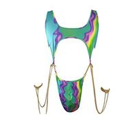 Fulidngzg Tanga Elefante Hombre, Lenceria Sexy Gay Deportivo Extremo Lenceria Eróticas Ropa Sexy Slip Tanga Elefante G-String Leopardo Calzoncillos Sexy Suspensorio Testicular Transpirable Ortopedico