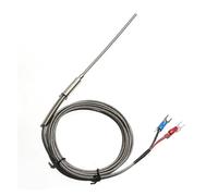 FULIMEI 1,5 M tipo K blindado WRNK-191 termopar trenzado de acero inoxidable cable aislado 100/200/300mm sonda flexible pieza(Probe 2x200mm)