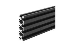 FULIMEI 1 Uds. Marco de extrusión perfil aluminio con ranura 100mm-1000mm 2080 V negro for máquina grabado láser CNC impresora 3D carpintería DIY(350mm)