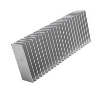 FULIMEI Amplificador de luz LED, Accesorios de Transistor IC de Potencia, disipador de Calor de Aluminio de 60x150x25mm, radiador, calefacción, disipación de Calor, refrigeración