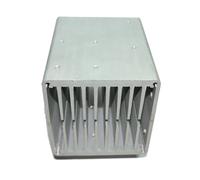 FULIMEI Disipador de Calor de Aluminio for CPU, radiador electrónico enfriado por Aire de aleación de Aluminio de 80x80x80mm, Puede Instalar un Perfil aluminoso del Ventilador