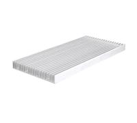FULIMEI Disipador de Calor de Aluminio for luz LED 8X3W/20X1W, Aleta enfriadora de radiador for Chip IC de Amplificador de Alta Potencia 140x20x30 0/150mm(300mm)
