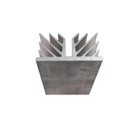 FULIMEI Disipador de Calor de Aluminio for radiador DIY, disipador de Calor electrónico for Amplificador, disipador de Calor de 150x75x260mm