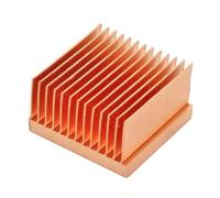 FULIMEI Disipador de Calor de Cobre Puro de 20x20x11mm, radiador disipador de Calor pequeño for Chip electrónico, Enfriador de refrigeración for Impresora 3D
