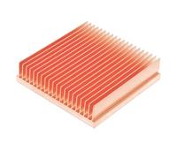 FULIMEI Disipador de Calor de Cobre Puro de 40x40x10mm, Aleta de Corte, disipador de Calor DIY, radiador for Chip electrónico, Enfriador de refrigeración IC