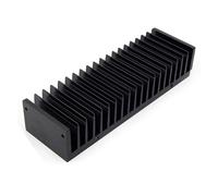 FULIMEI Disipador de Calor de radiador de Aluminio DIY de Chip de disipador de Calor de Transistor de Potencia IC 200 * 62 * 40mm(Black)