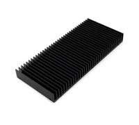 FULIMEI Disipador térmico de Aluminio for radiador, disipador térmico con Forma de Rejilla, Chip disipador de Calor for radiador, 246x112x25mm for Transistor de Potencia IC