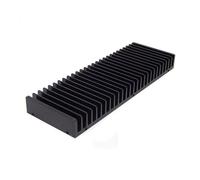 FULIMEI Enfriador de Audio y Sonido for el hogar, disipador térmico de Aluminio con Forma de Rejilla, radiador for Chip disipador de Calor HD1969 IC, Transistor de Potencia 246x84x25mm