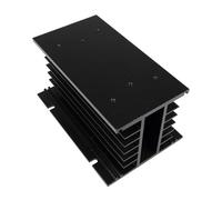 FULIMEI FHSH01-150 150 * 100 * 80 Mm 80A trifásico SSR disipador de Calor relé trifásico de Estado sólido disipador de Calor de Aluminio/radiador FHS-T80(Black)