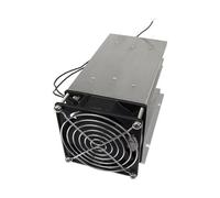 FULIMEI FHSI02F-150 AC 220V 110V Ventilador 150 * 100 * 95 Mm 100A relé trifásico de Estado sólido SSR radiador disipador de Calor con Cubierta Protectora(220V Oil retaining)