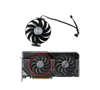 FULIMEI Original nuevo T129215BU 6PIN RTX4070 SUPER Compatible for ASUS GeForce RTX 4070 12GB DUAL OC ventilador de refrigeración tarjeta gráfica(A-Fan)