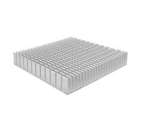 FULIMEI Radiador Amplificador de Potencia de CPU, disipador de Calor de Aluminio, Panel Calefactor de 120Mm(Silver)