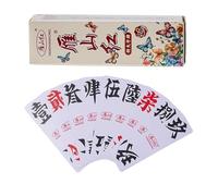 FULISONG Juego de Cartas de Personajes Chinos Hunan Zi PAI Mahjong PengHuZi PaoHuZi, Juego de Mesa, Cartas de Mahjong de Cultura Tradicional China (Butterfly), Edad Mínima 12 Años
