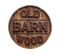 Full_Barn_Wood - Placa metálica metálica