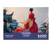 Full-Body Shot of A Beautiful Woman 1000 Stück Ökopapier Puzzle Kitten Stressabbau Kreatives Spiel Puzzles Als Geburtstagsgeschenke 52x38cm/1000pcs