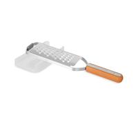 Full Circle Grate Expectations - Rallador grueso para queso, verduras, hortalizas crudas - Práctico rallador de acero inoxidable con base de silicona antideslizante - 28 x 7,2 x 3,6 cm