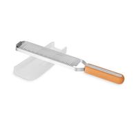 Full Circle Rallador Fino de Acero Inoxidable con Protector | Ideal para Cítricos, Queso, Chocolate o Nuez Moscada | Mango Antideslizante | Apto para Lavavajillas | Eco-Friendly sin BPA