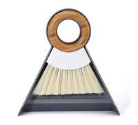 Full Circle Tiny Team - Juego Compacto de Mini Cepillo de Mano y recogedor, práctica Escoba de bambú para Barrer Migas y Suciedad en el hogar, el baño y Las encimeras.