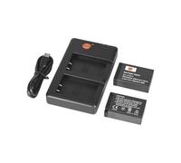(Full Coded) LP-E17 Paquete de baterías de Litio (2 Paquetes) y Cargador Dual Compatible con Canon R10, Rebel SL3, SL2, T8i, T7i, T6i, T6s, EOS M3, M5, M6, EOS 800D, 8000D