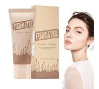 Full Coverage Foundation Cream, Waterproof Brightening Concealer, Quick Apply Long-Lasting Cosmetic, Easy Blend Extra, Stylish Beauty Aid with Modern Design, Handy Makeup Support for Daily Work Event