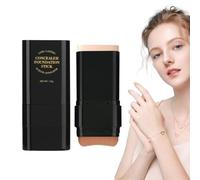 Full Coverage Foundation - Stick Long Lasting Hidrating Double Head Face | Skin Foundation Concealer Girlfriends Wives, Creamy Stick Makeup, Smooth Blendable, All-Day Wear, Travel-Friendly