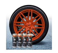 FULL DIP Pack Llantas Vinilo LIQUIDO 4 Sprays Naranja