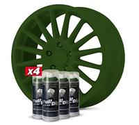 FULL DIP - Vinilo Líquido - Pack 4 Sprays Verde Militar - 400 ml. Unidad