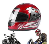 Full Face Helmet - PP 1050g±50g | Motorcycle Full Face Helmet, Lightweight Protective Riding Gear | Aerodynamic Street Bike Helmets For Adults Safety Touring and Urban Riding Use