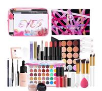Full Face Makeup Set, Travel Makeup Palette, Women's Makeup Full Kit, Portable Makeup Sets, Cosmetic Travel Makeup Set, Makeup Bundle Set, Complete Makeup Set, Travel-Friendly Makeup Kit