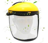 Full Face Shield - Adjustable Safety Visor With Hard Hat Adapter, Wire Headgear For Logging Crews, Clear Guard For Men And Women During Trimming Jobs, Lightweight Design, Essential Equipment For Whack