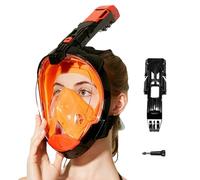 Full Face Snorkel Cover - Underwater Breathing Automatic Drainage Gear, Anti-Leak Panoramic Snorkeling Cover for Beginners Swimmers Hobbyists Vacationers Enthusiasts Explorers