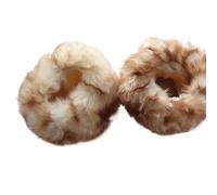 Full Finger Gloves Fake Collar Sweet Christmas Antlers Keep Warm Fluffy Earmuff Deer Cuffs Shawl(Lavender)