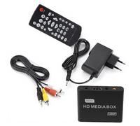 Full HD Mini Box Media Player 1080P Media Player Box con HDMI Outpus HDMI Media Player Ultra HDMI Digital Media Player Soporte USB MMC RMVB MP3 AVI MKV