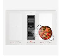 Full House 77cm Placa de Inducción con Extractor Integrado Blanco