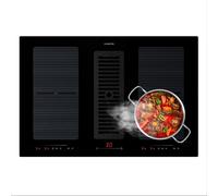 Full House 77cm Placa de Inducción con Extractor Integrado Negro