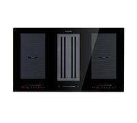 Full House 90 cm Placa de Inducción con Extractor Integrado Negro