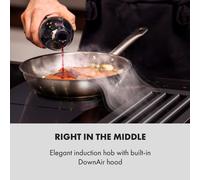 Full House Placa de inducción + Campana extractora Negra Klarstein