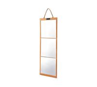 Full Length Mirror - Hanging Folding Reflective Panel, Acrylic Body Glass | Portable Foldable Lightweight Structure | Dormitory Bedroom Fitting Wardrobe Setup, Clear Image Generation Self Viewing Unit