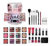 Full Makeup - Kit de maquillaje para maquillaje con lápiz labial para ojos y sombras para eventos casuales, fiestas, y toda la belleza rutina