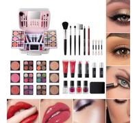 Full Makeup Kit Makeup Brush Set Lipstick Makeup Kit Waterproof Makeup Kit Professional Makeup Case Makeup Set Bundle Casual Makeup Kit Party Makeup Kit Makeup Brush Collection Makeup Kit for Events A