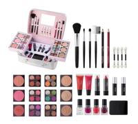 Full Makeup Kit, Professional Makeup Set, Waterproof Makeup Bundle, Makeup Brush Kit, Cosmetic Make Up Starter Kit, Convenient And Portable Makeup Case Ideal For Women & Girls