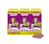 Full Marks Loción Antipiojos para Niños con Lendrera Metálica, Sin Pesticidas, Inoloro e Incoloro - 3x150 ml