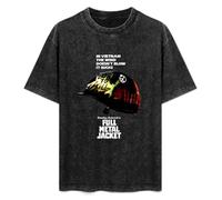 Full Metal Jacket Movie Poster Unisex T-Shirt Printed tee Graphic Top Men Black Shirt XL