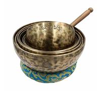 Full Moon Singing Bowl 7 Set -Chakra Singing Bowl Sound Healing Chakra Note Tune (6" to 11")