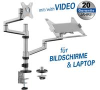 Full-motion desk bracket for flat screens & laptops for flat screens 1