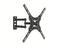 Full Motion TV Wall Mount Bracket, Articulating Swivel Tilt Arm For 10-32 Inch Flat & Curved TVs(VESA400x400mm)