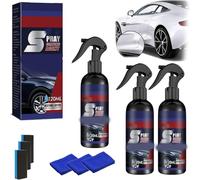 Full of Carts Car Shine, Fullofcarts Gadget Car Plastic Treatment, Jetdryshop Cars Spray, Fullofcarts CarPolish, Multifunctional Coating Renewal Agent Spray, Nano Scratch Repair for Vehicles (3pcs)